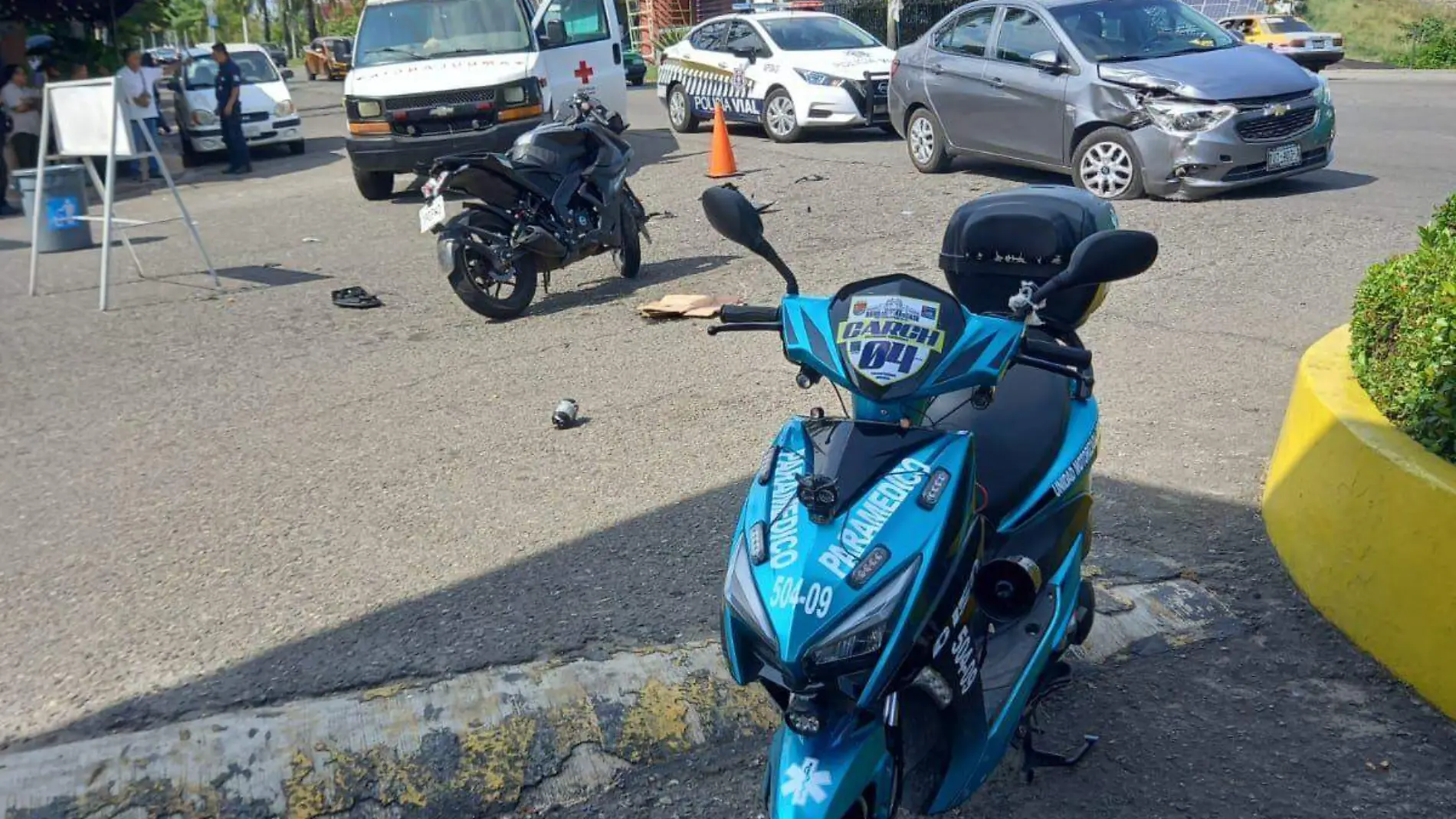 accidente de motociclista